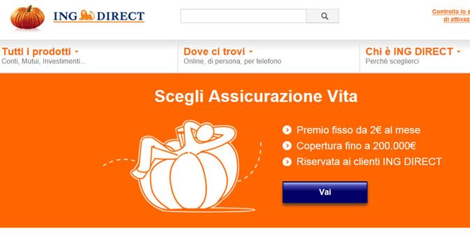 ING DIRECT propone la polizza vita in collaborazione con Genworth foto da ingdirect.it